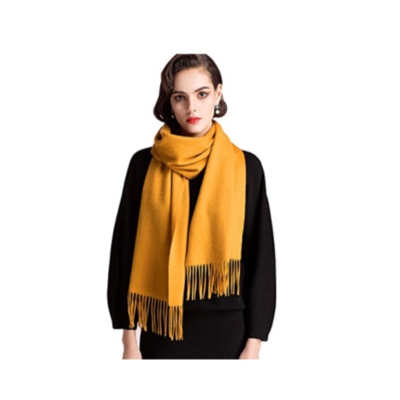 ❄HOST PICK❄ Cashmere Long Marigold Scarf - Picture 6 of 6